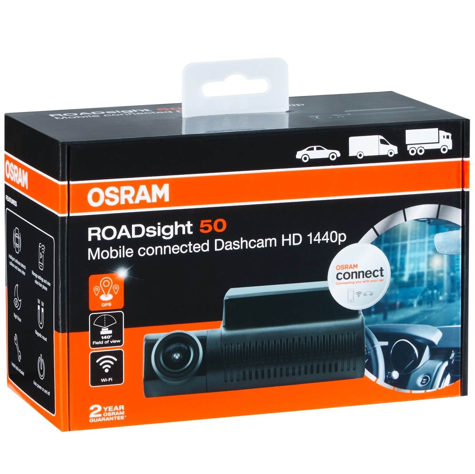 OSRAM ROADsight 50 for cars, trucks with WiFi and GPS